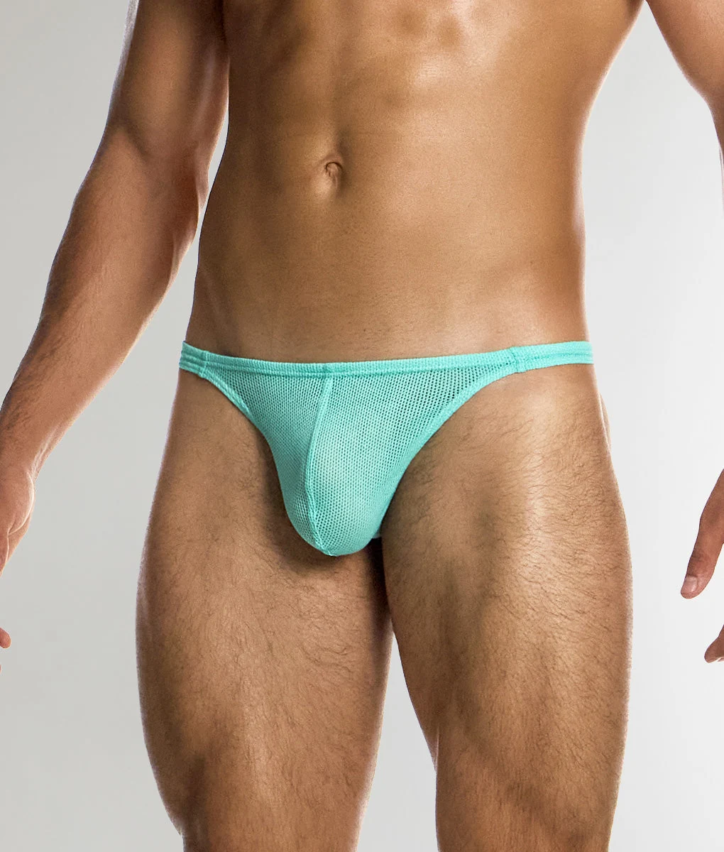 Side view of the mint Modus Vivendi Retro Thong